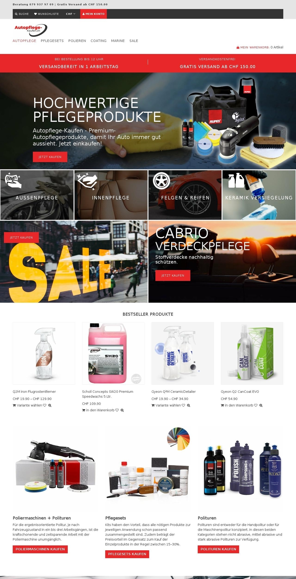 autopflege-kaufen.ch shopify website screenshot