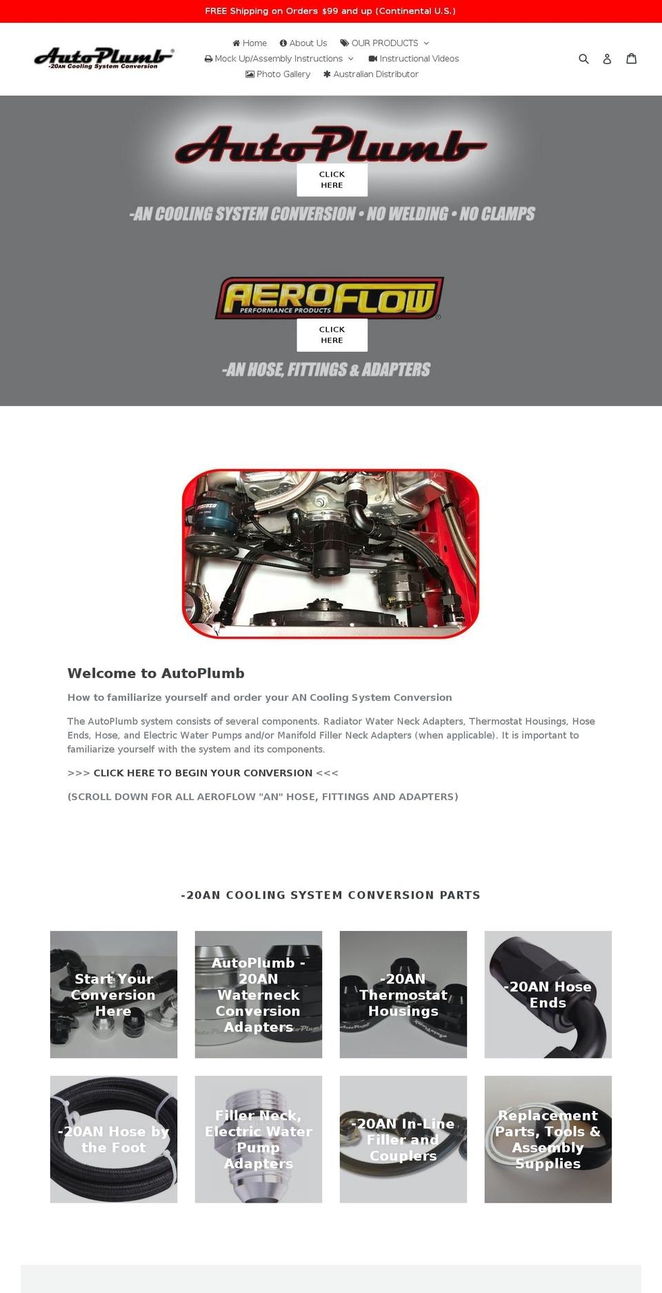 autoplumb.com shopify website screenshot
