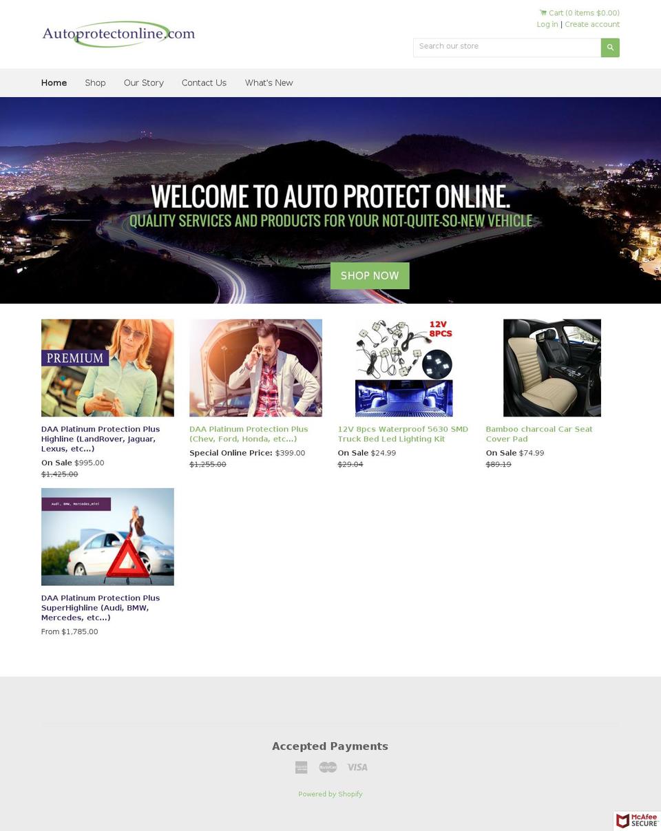 autoprotectonline.com shopify website screenshot