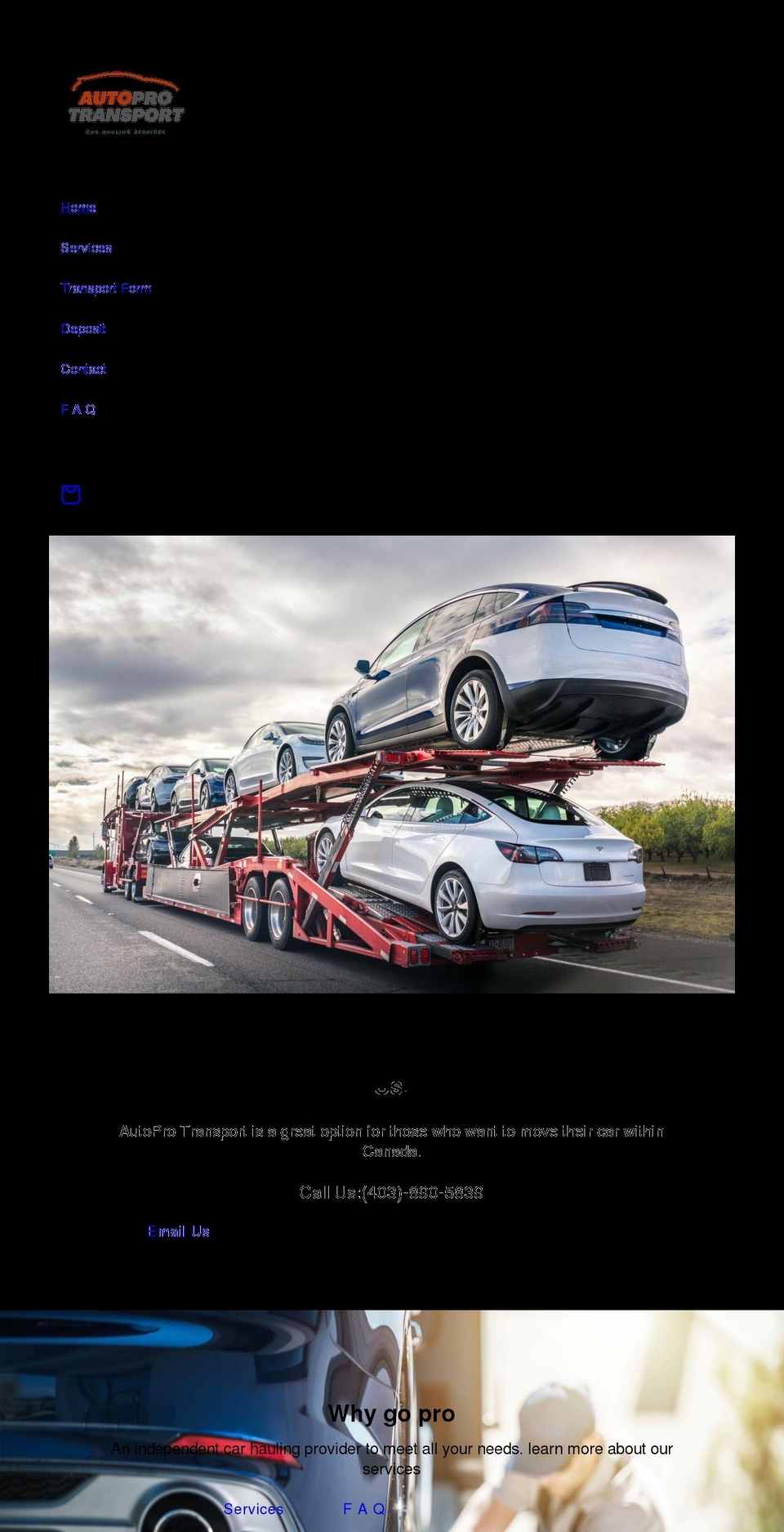 autoprotransport.com shopify website screenshot