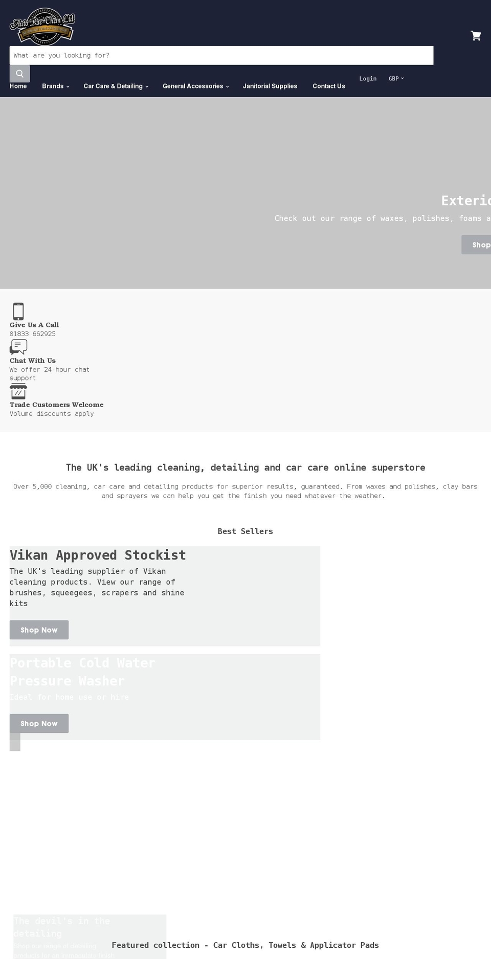 autorae-chem.com shopify website screenshot