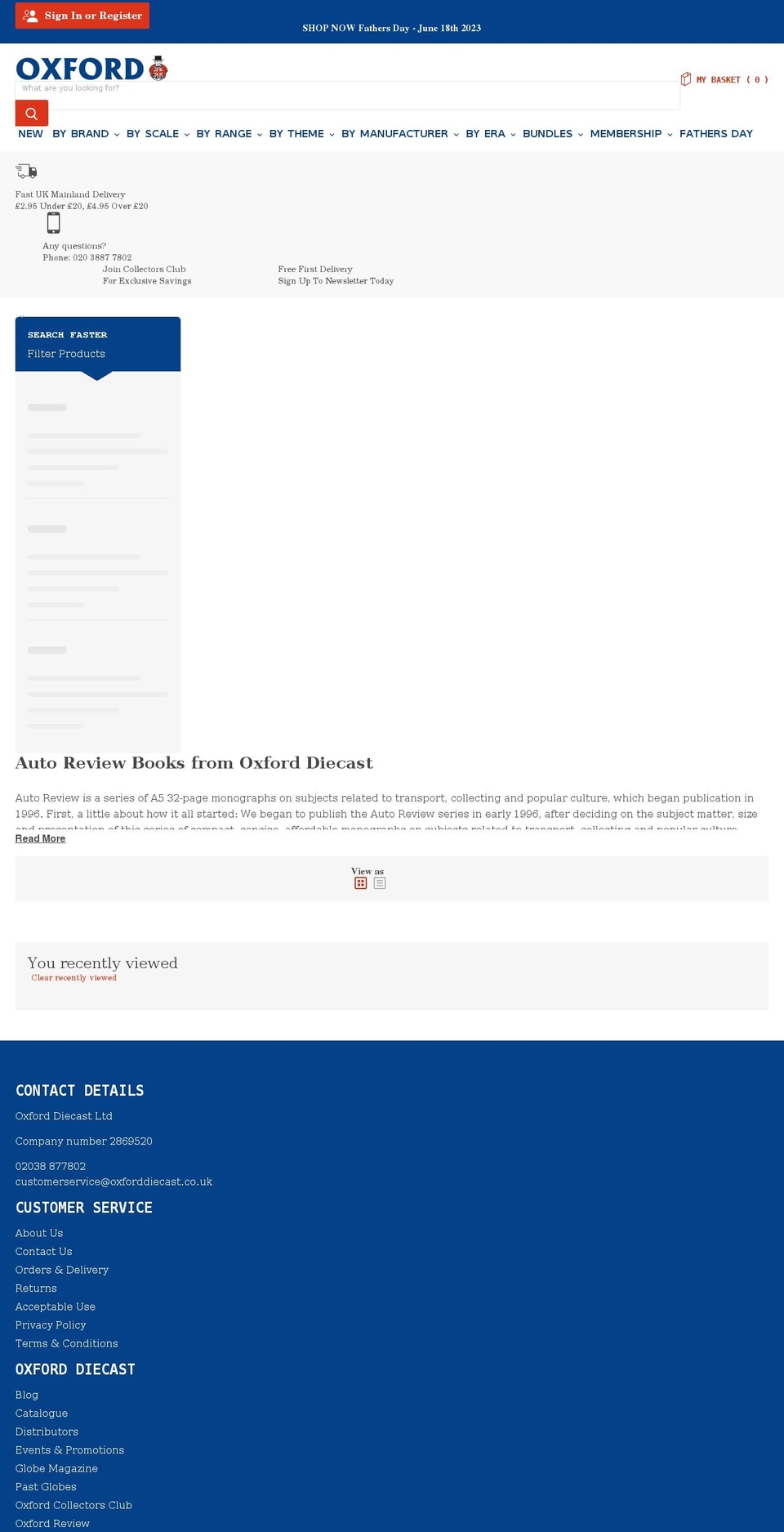 autoreviewbooks.uk shopify website screenshot