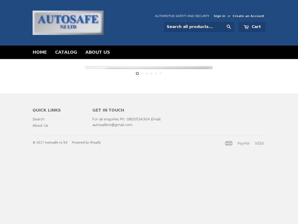 Crave Shopify theme site example autosafenz.com