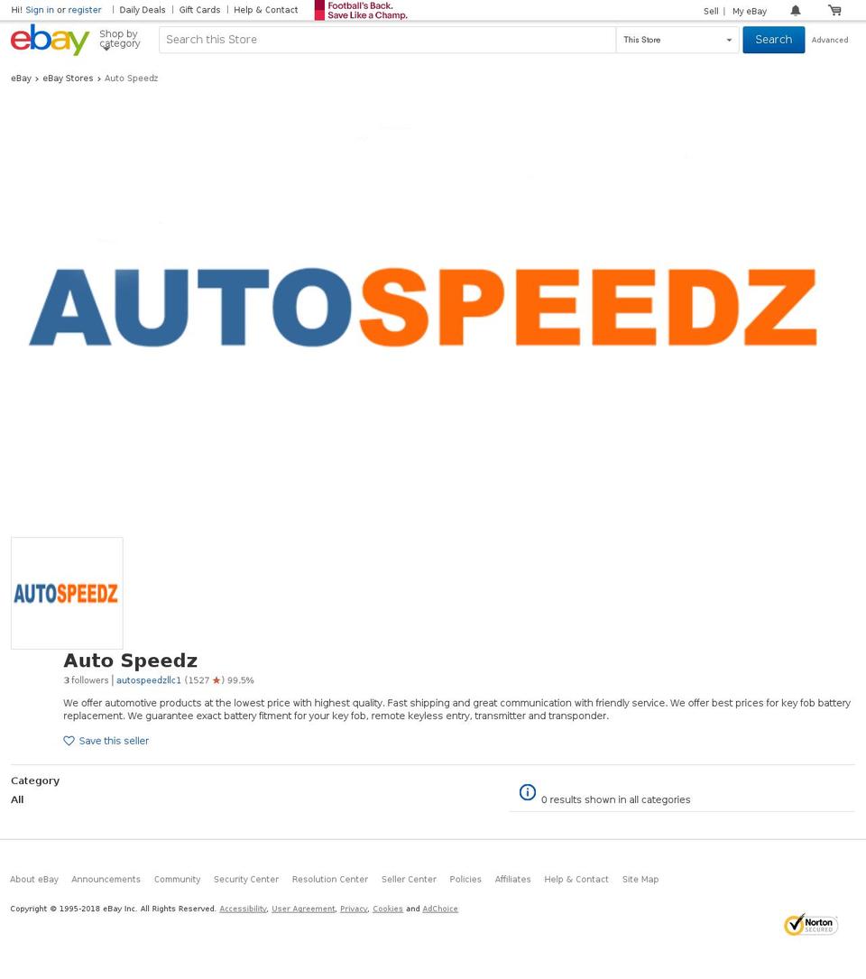 autospeedz.com — Shopify storefront screenshot
