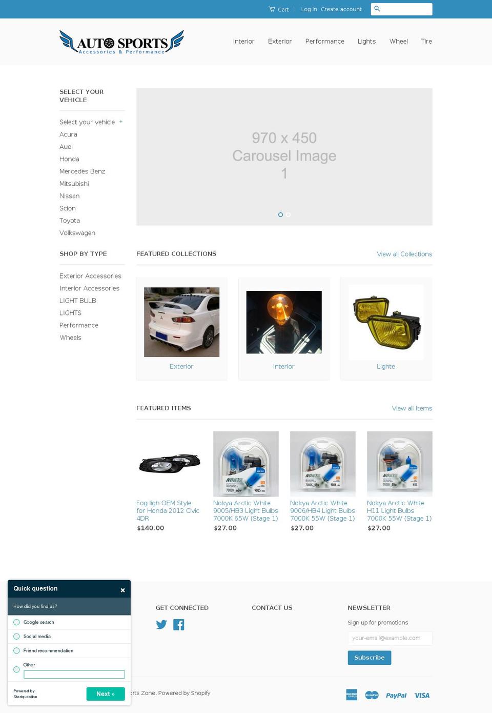 autosportsonline.ca shopify website screenshot