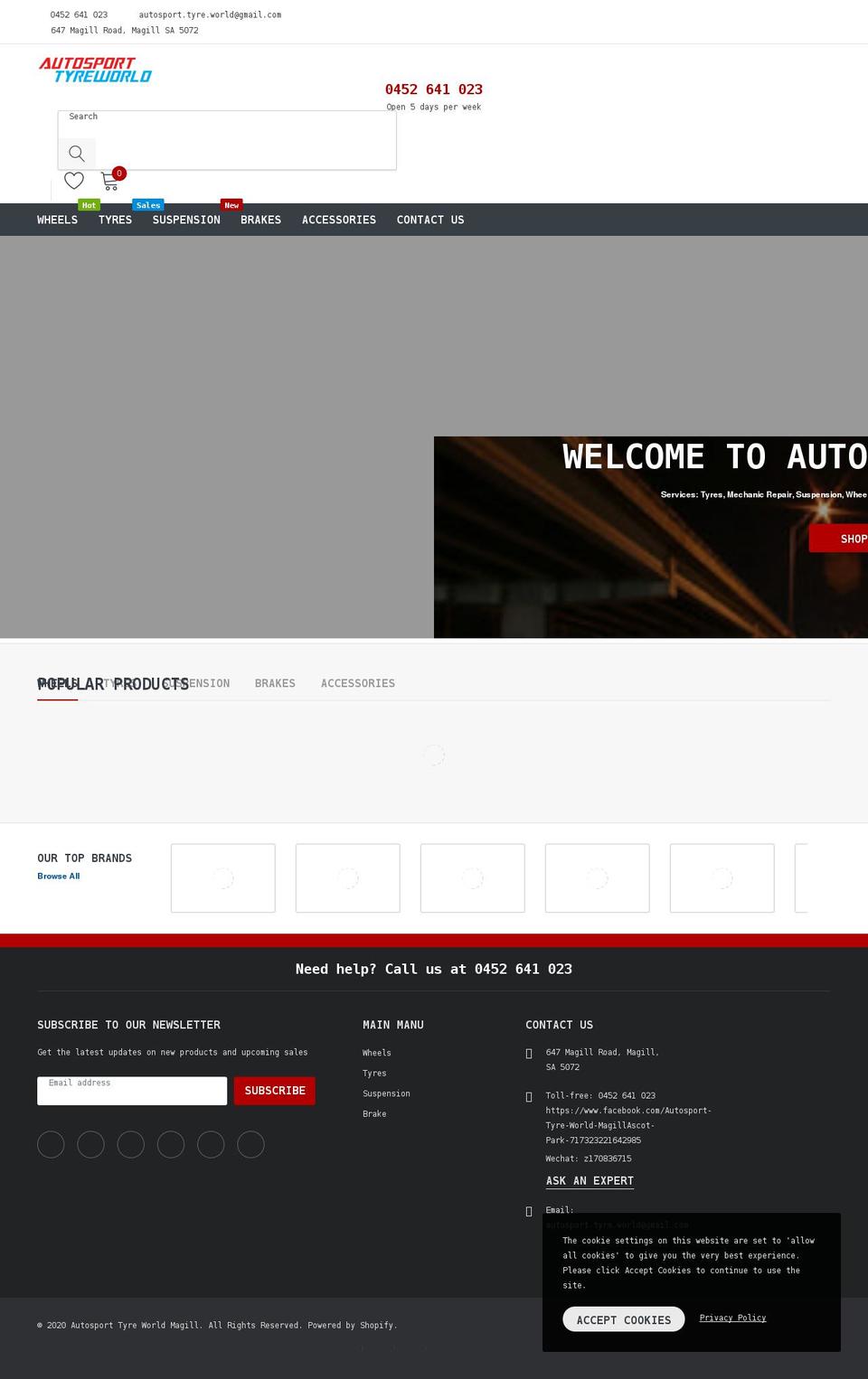 autostw.com.au shopify website screenshot