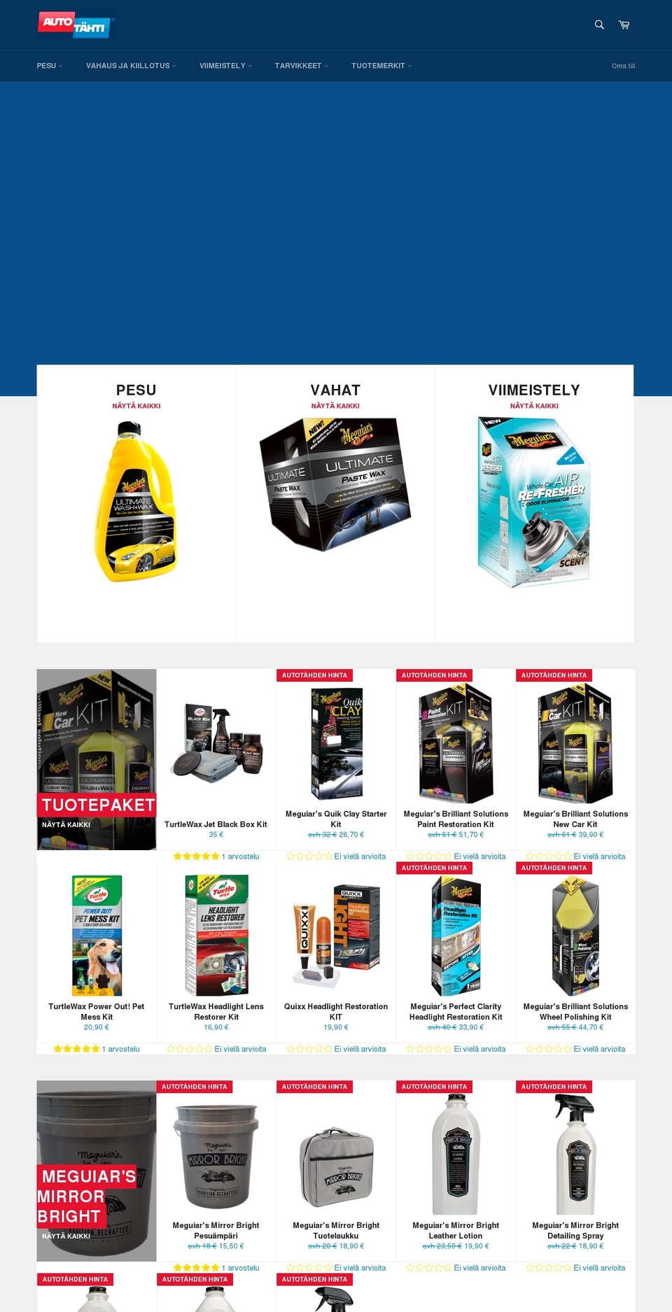 autotahti.fi shopify website screenshot