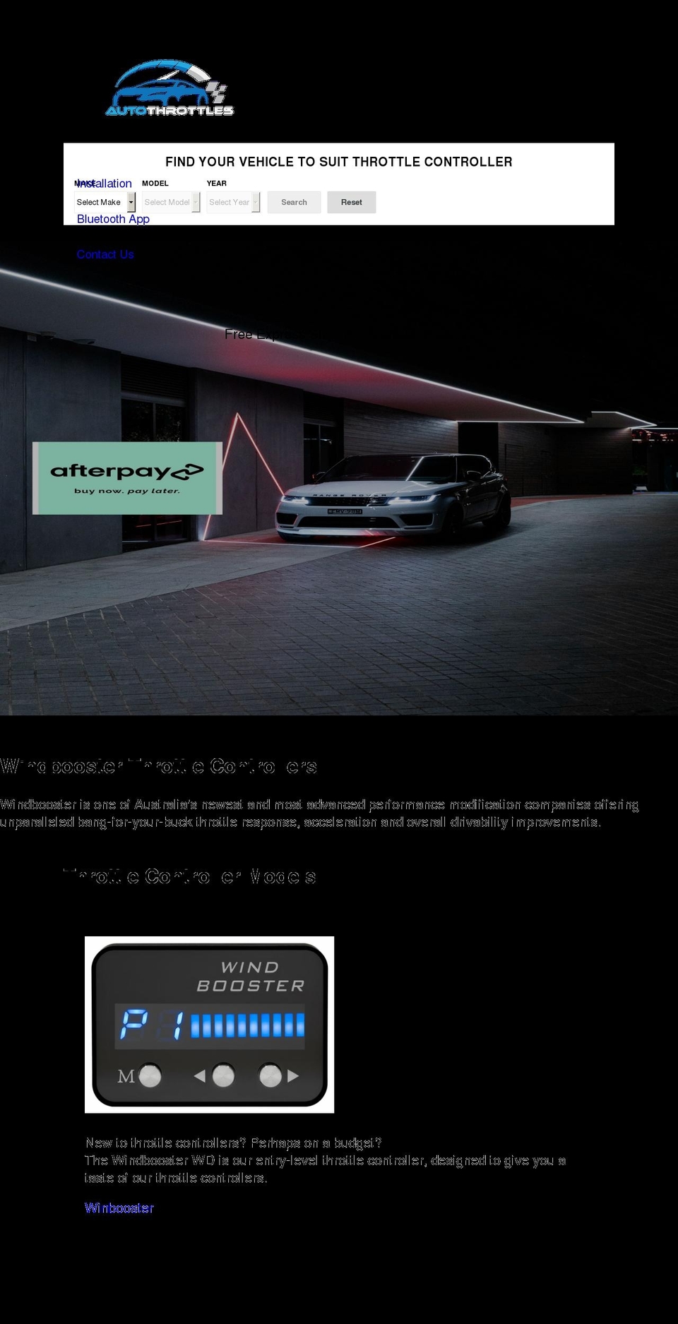 autothrottles.com shopify website screenshot