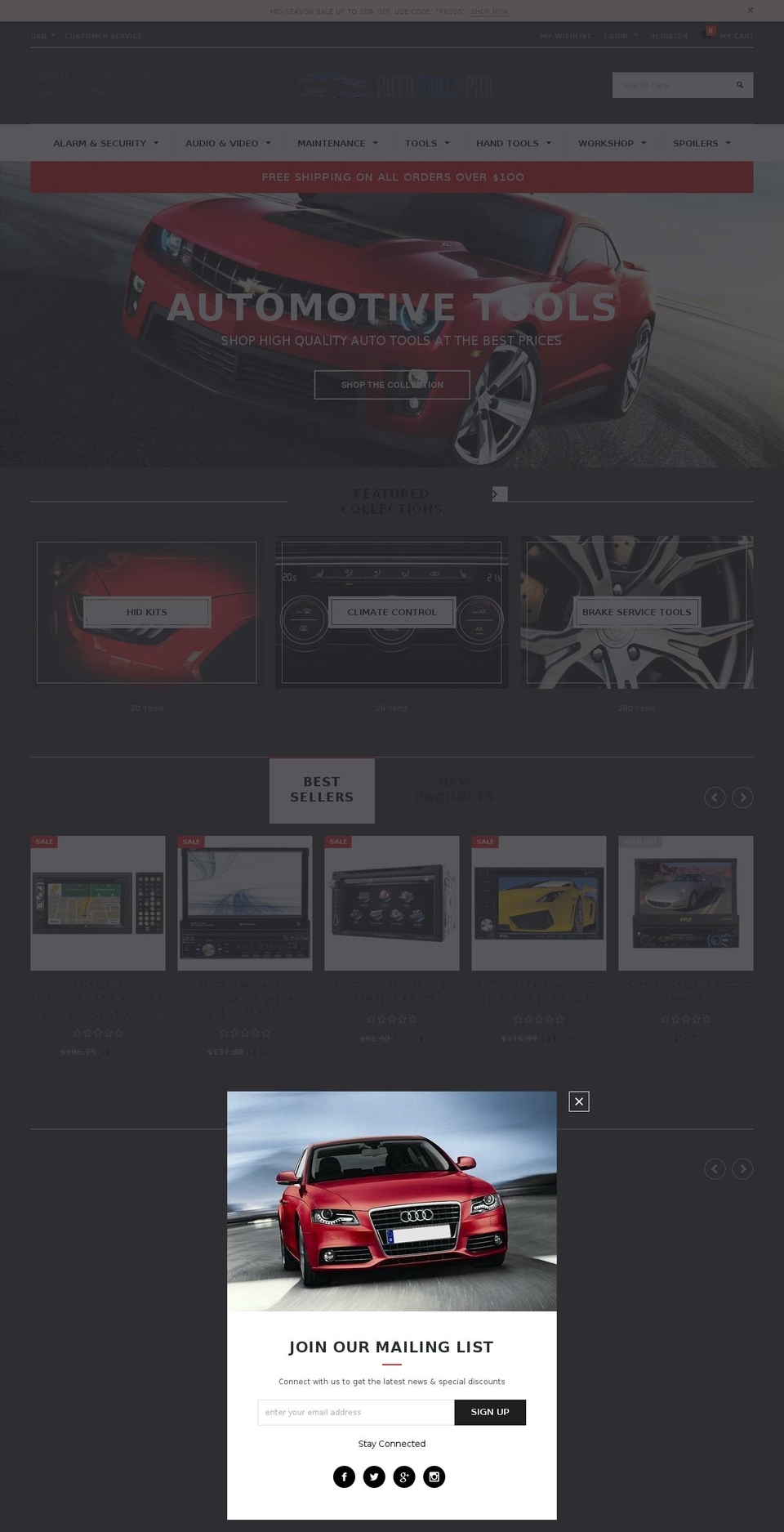 autotoolspro.com — Shopify storefront screenshot