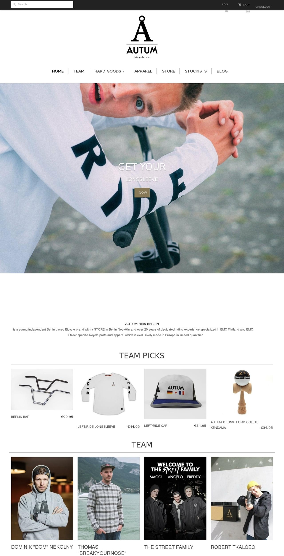 autumbicycles.com — Shopify storefront screenshot
