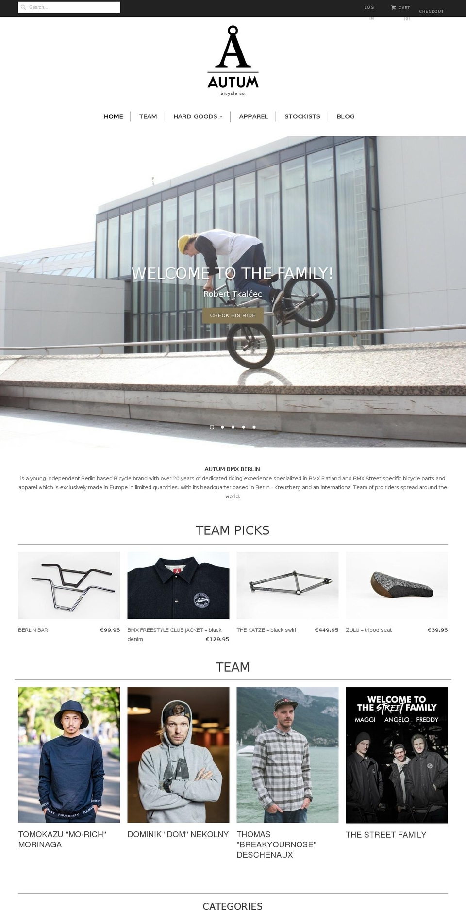 autumnbmx.de shopify website screenshot