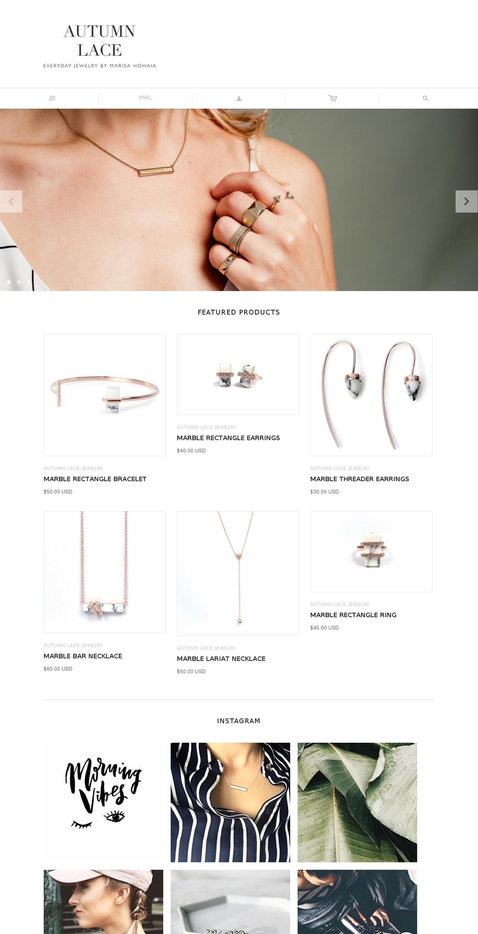 autumnlace.com shopify website screenshot