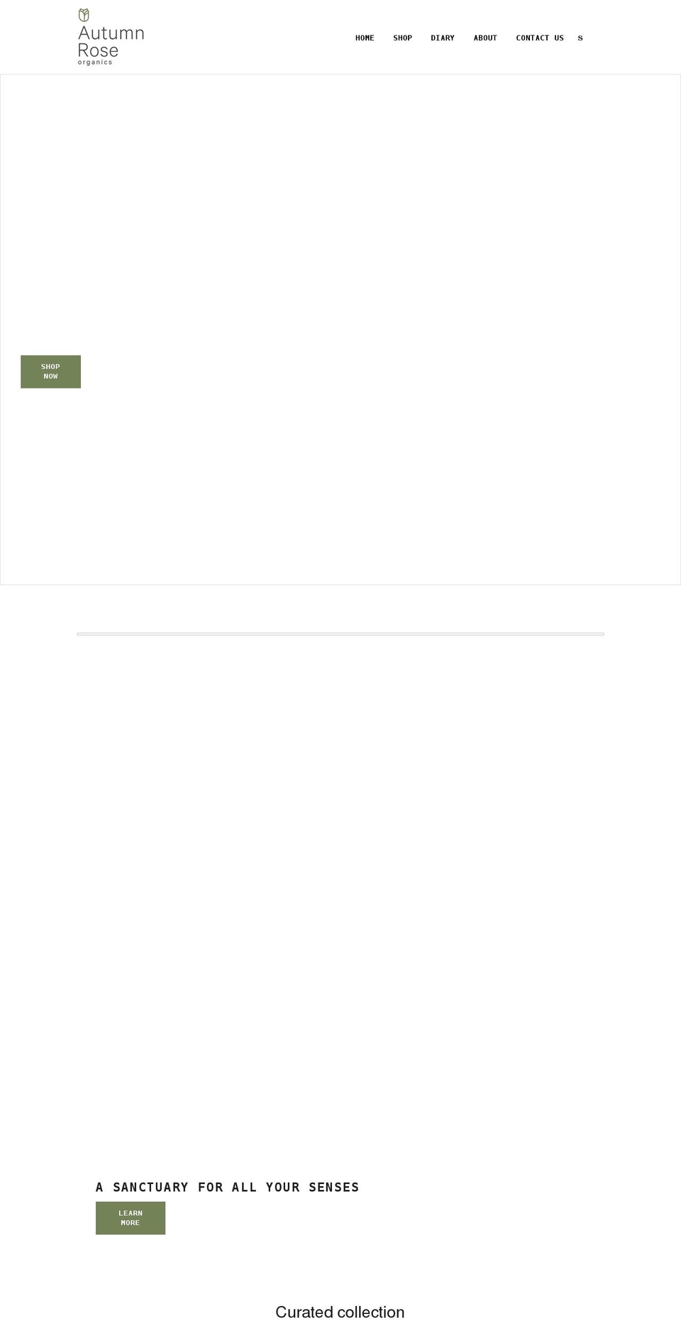 autumnroseorganics.com shopify website screenshot