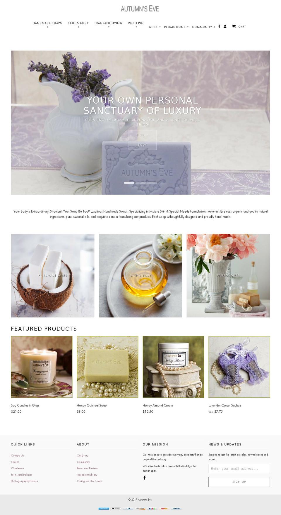 Autumns Eve Shopify theme site example autumnseve.com