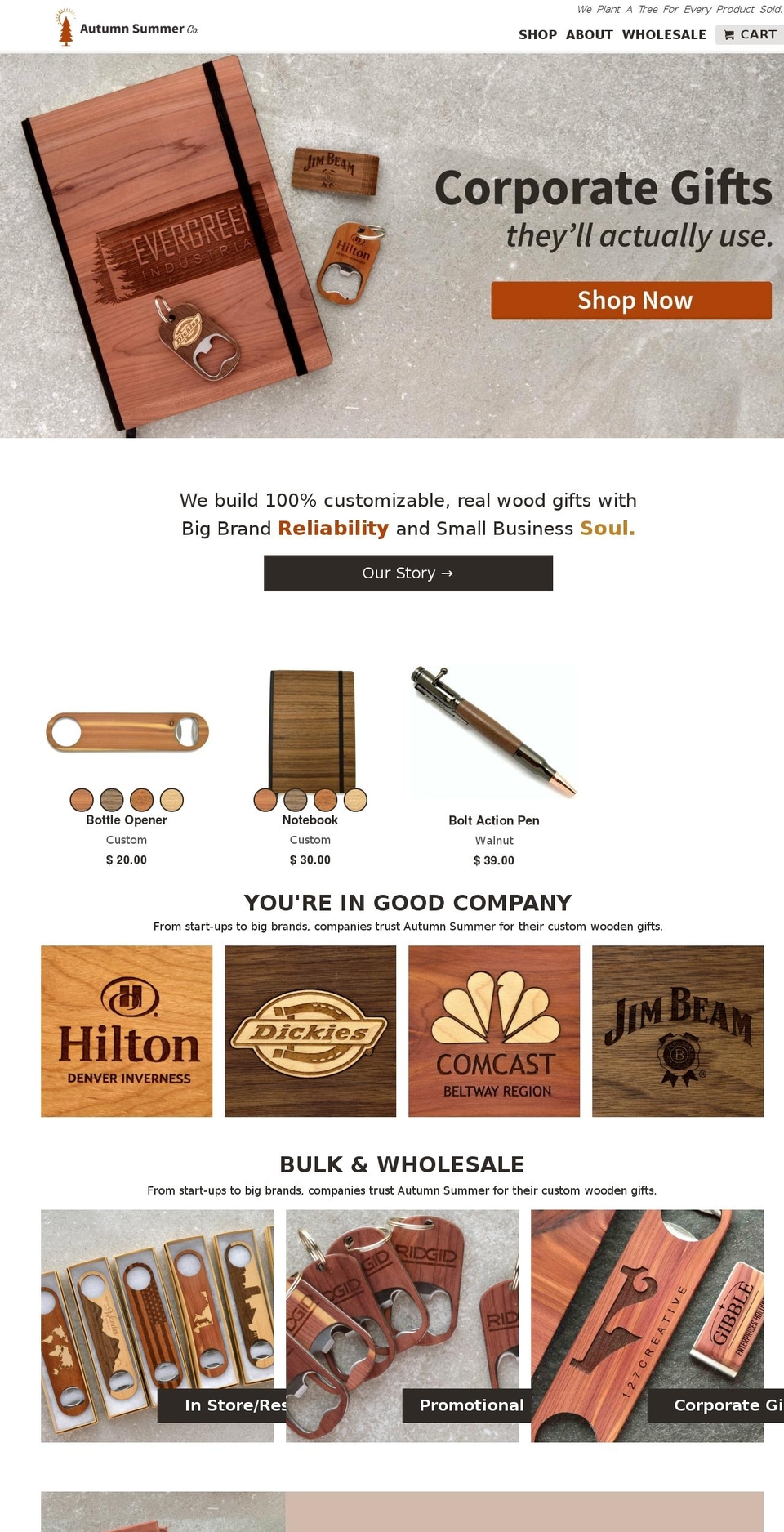 autumnsummerllc.com — Shopify storefront screenshot