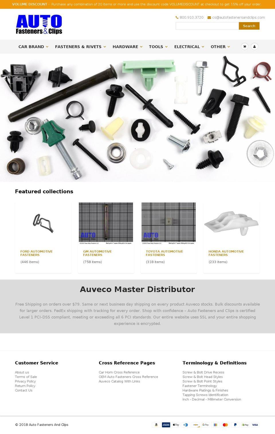 auvecoproducts.com — Shopify storefront screenshot