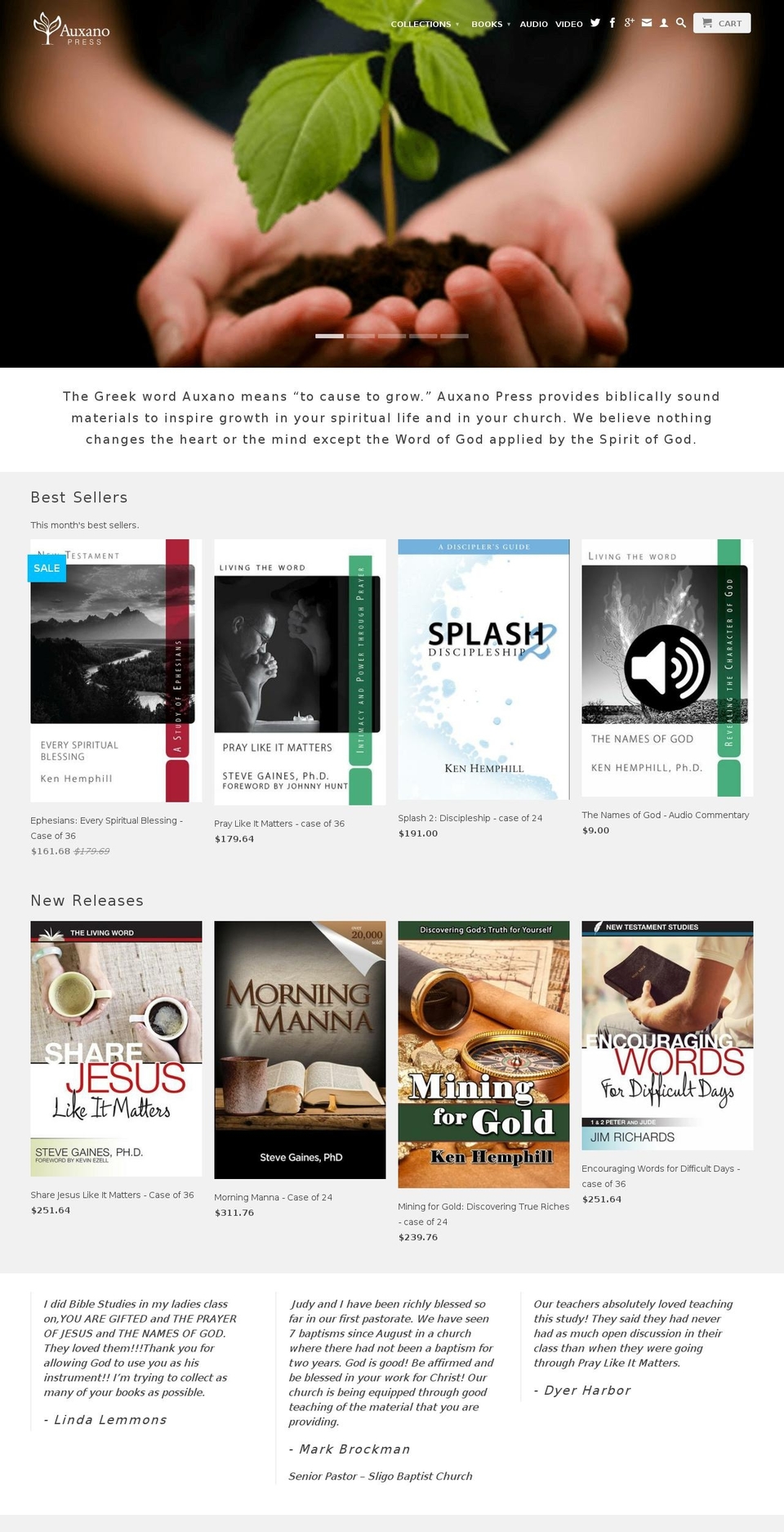 auxanopress.com shopify website screenshot