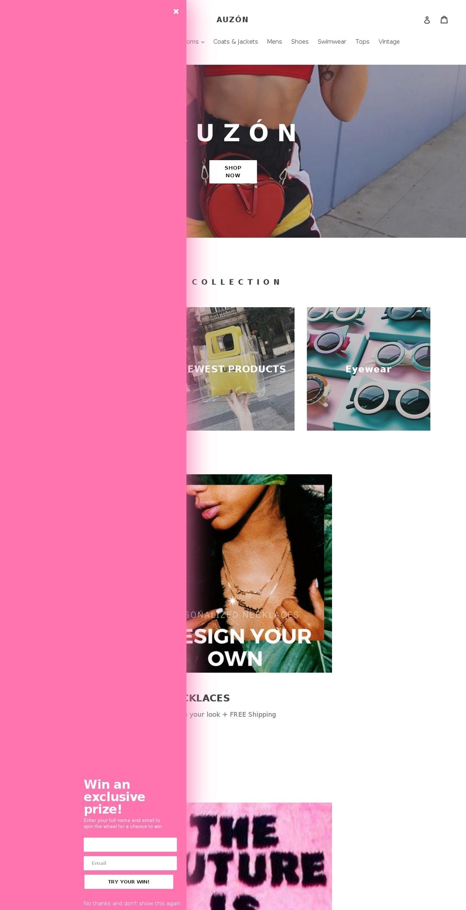 auzoncollection.com — Shopify storefront screenshot