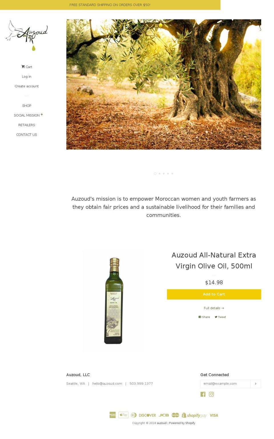 auzoud.com — Shopify storefront screenshot