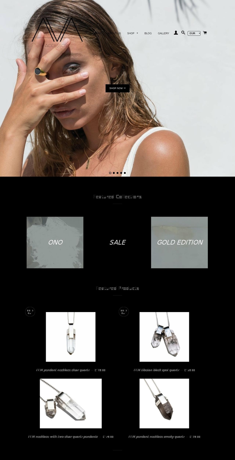 ava-accessory.com — Shopify storefront screenshot