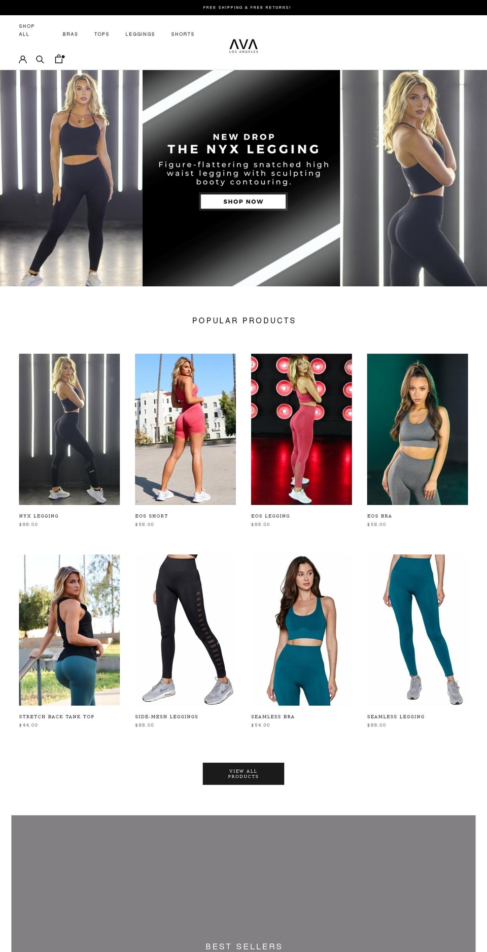 avaactive.com shopify website screenshot