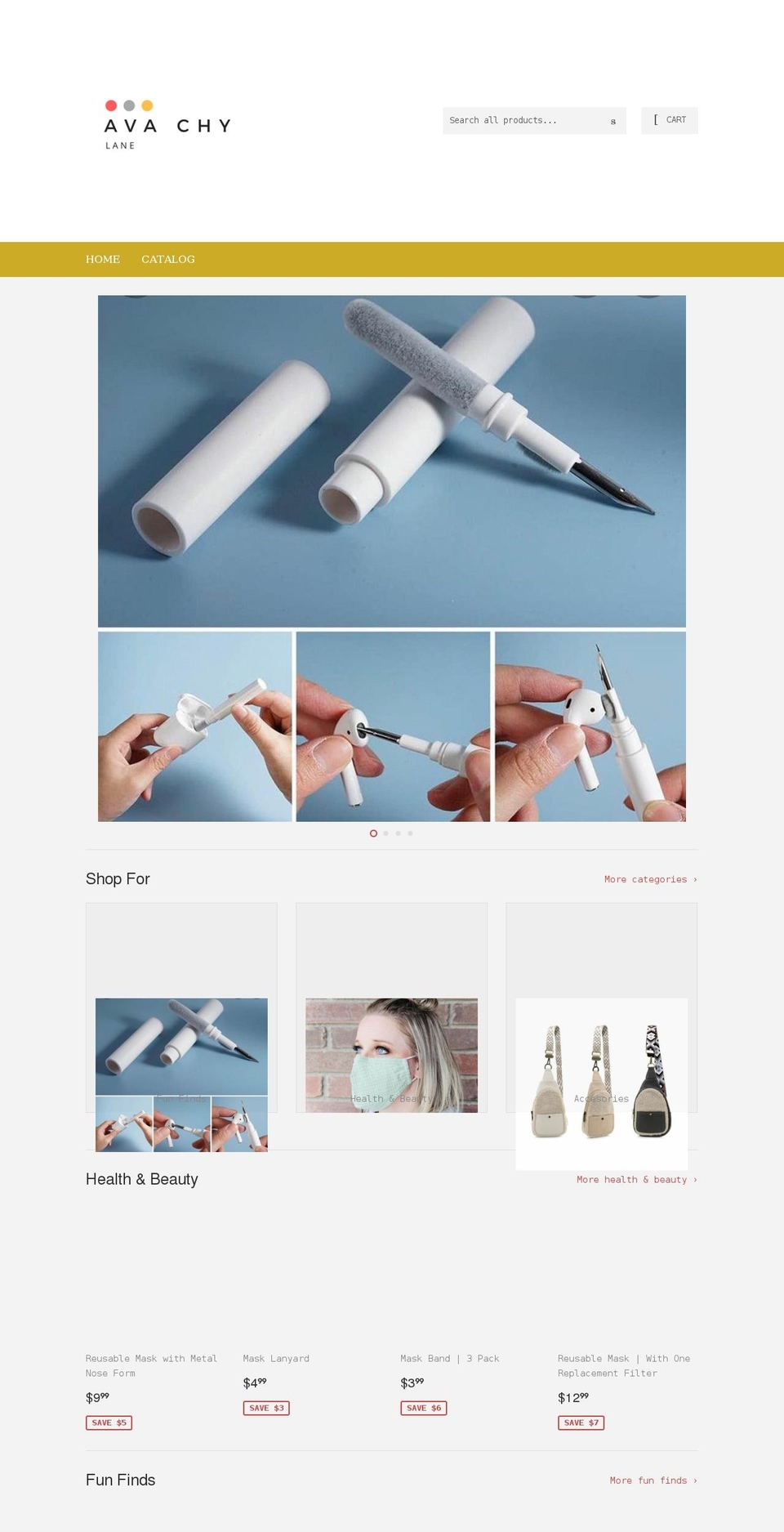 avachy.com shopify website screenshot