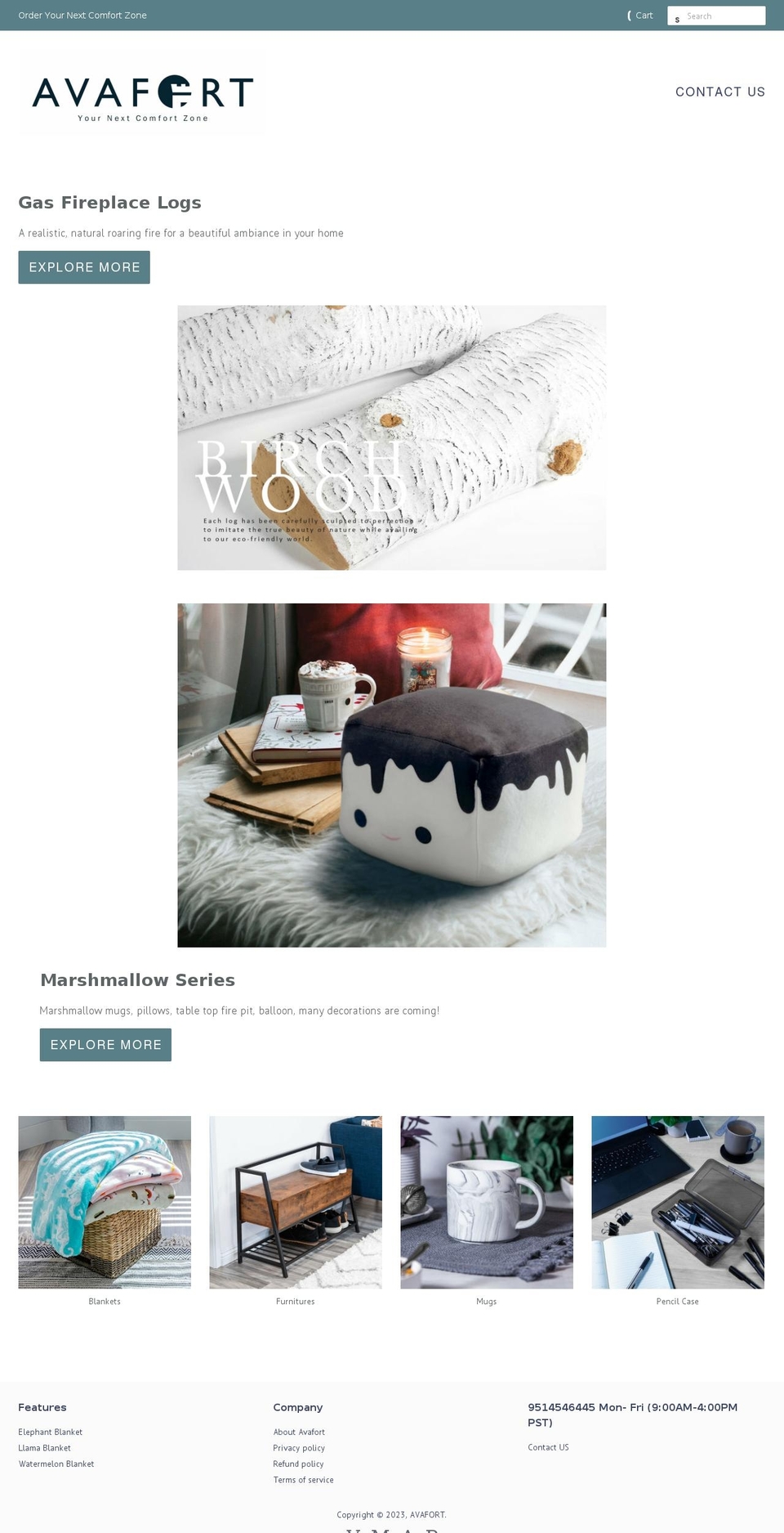 avafort.com — Shopify storefront screenshot