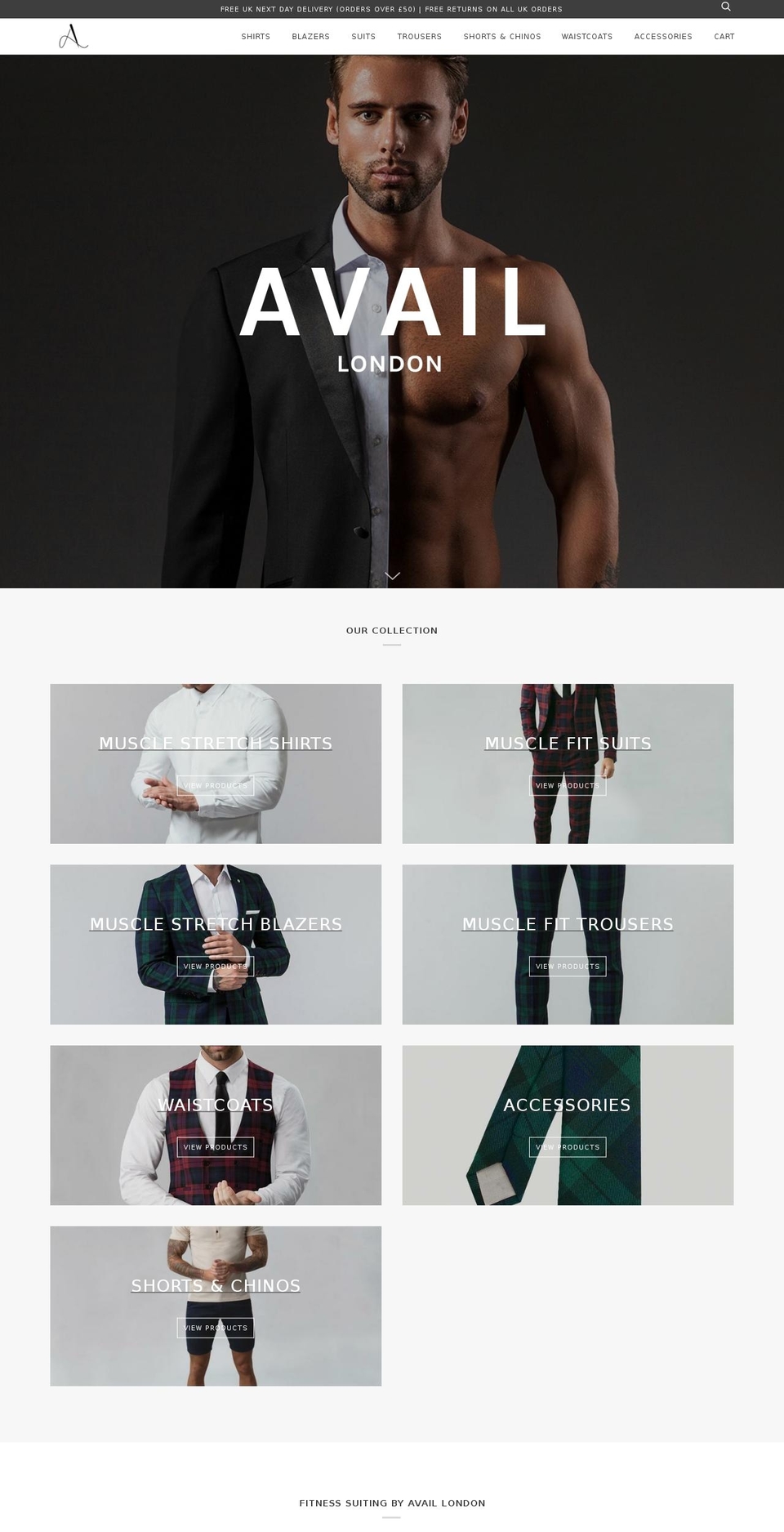 availondon.com — Shopify storefront screenshot