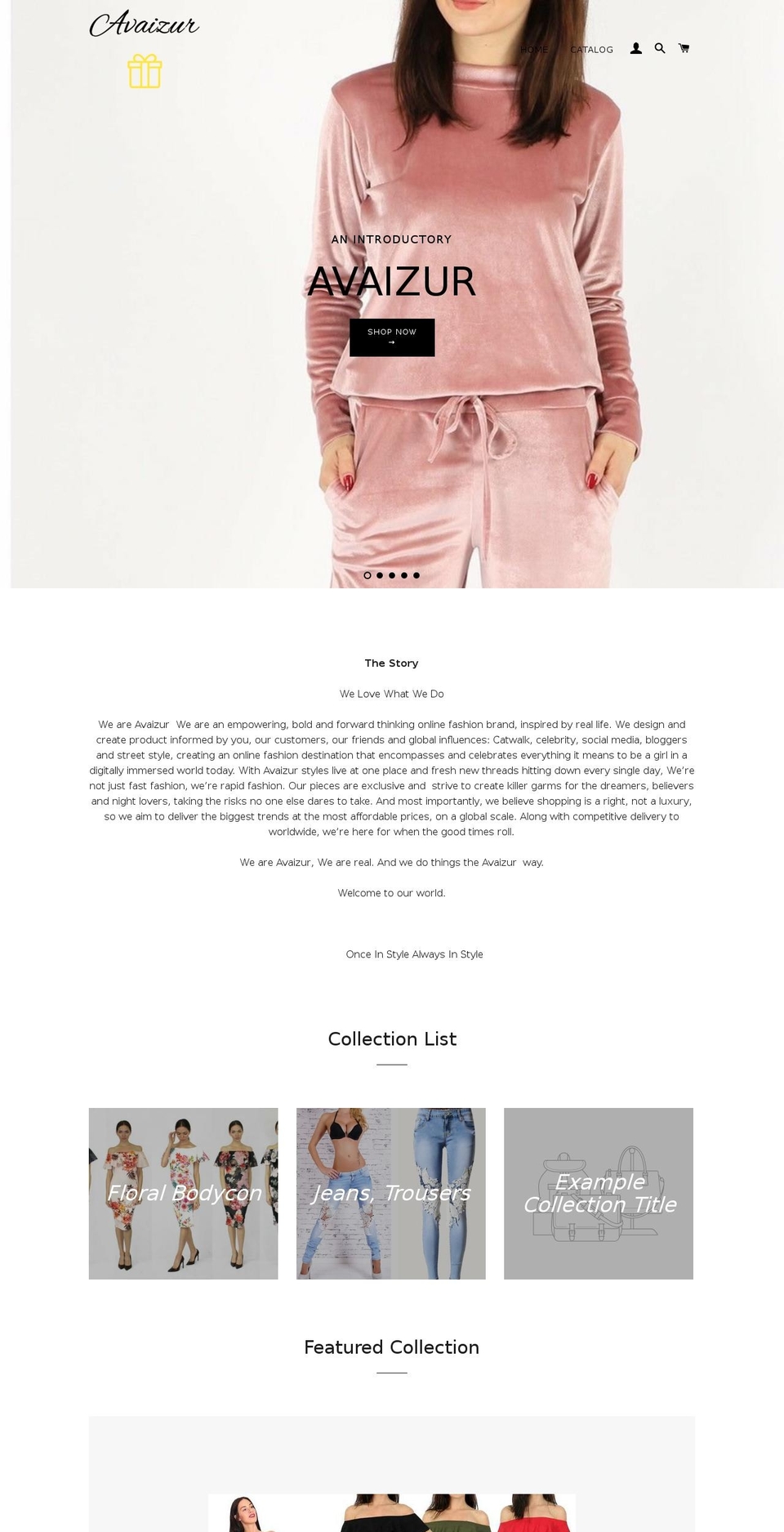 avaizur.com shopify website screenshot