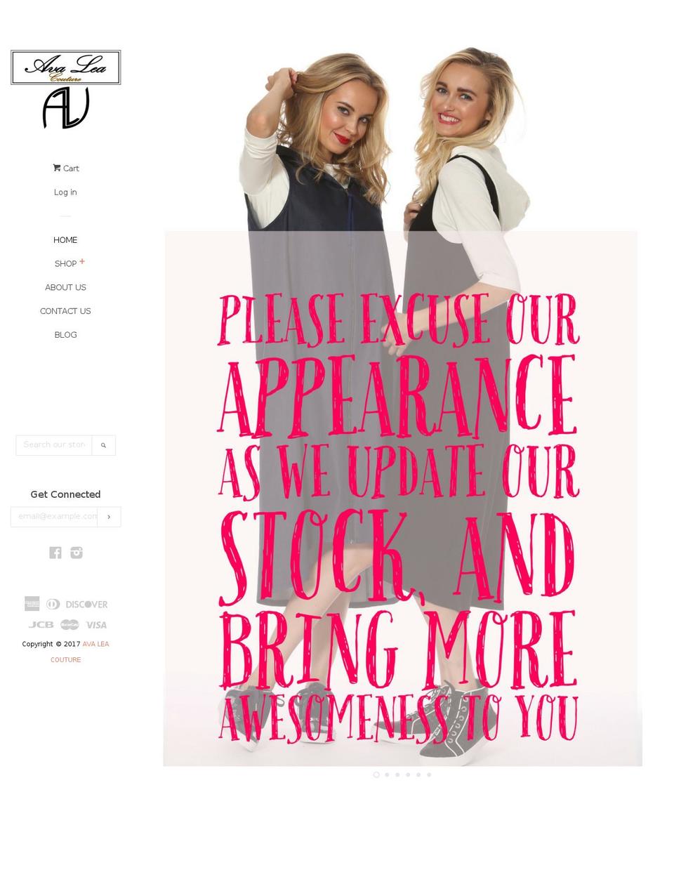 avaleacouture.com shopify website screenshot