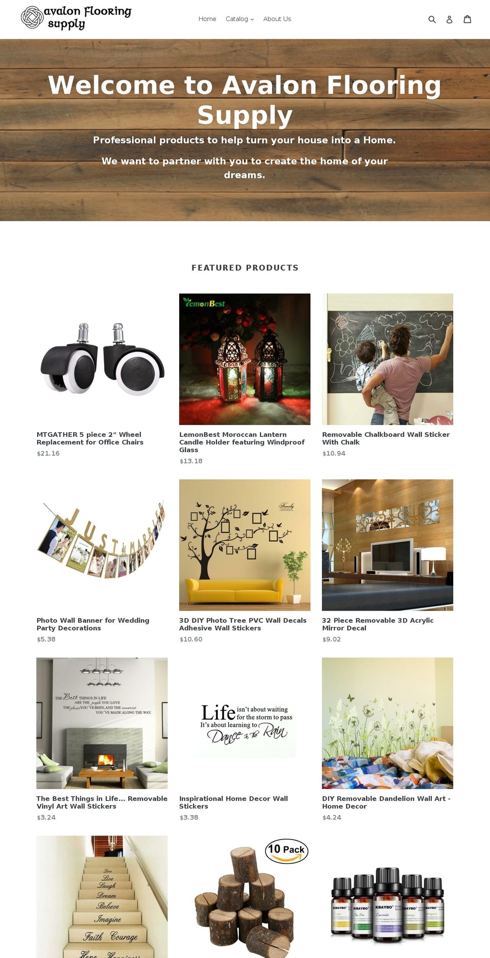 avalonflooringsupply.com — Shopify storefront screenshot