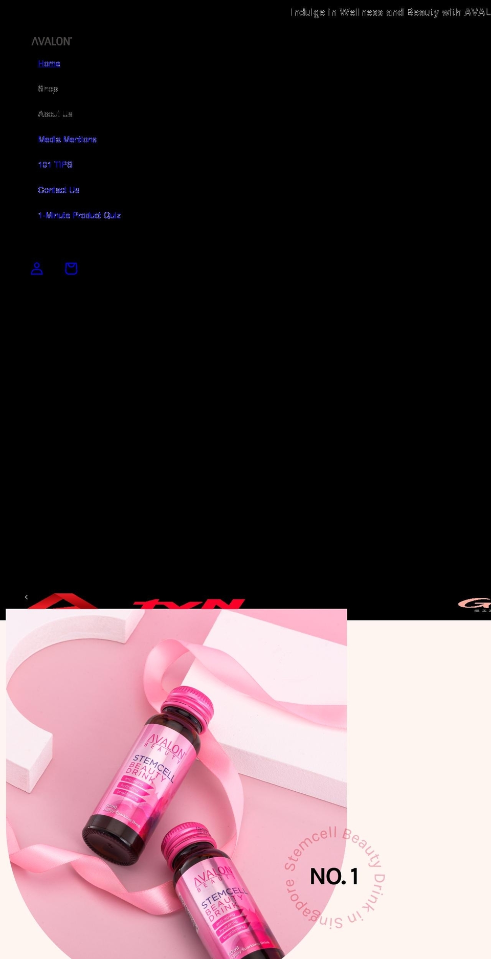 avalonofficial.com — Shopify storefront screenshot