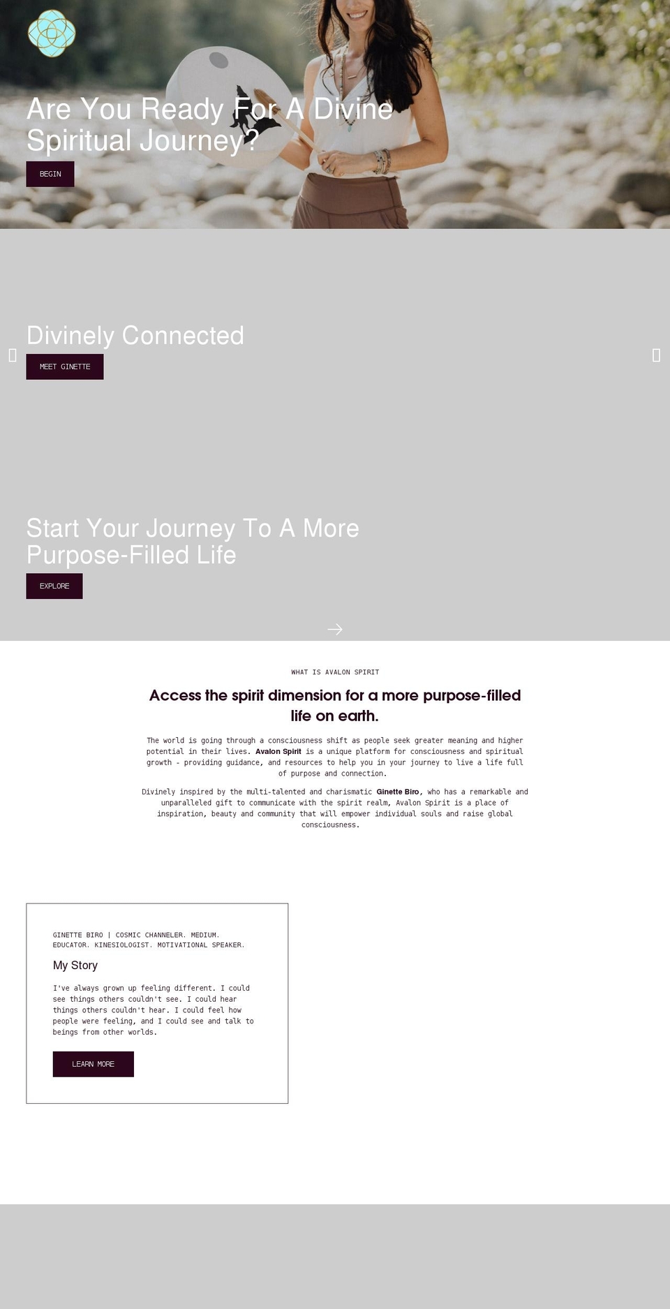 avalonspirit.com shopify website screenshot