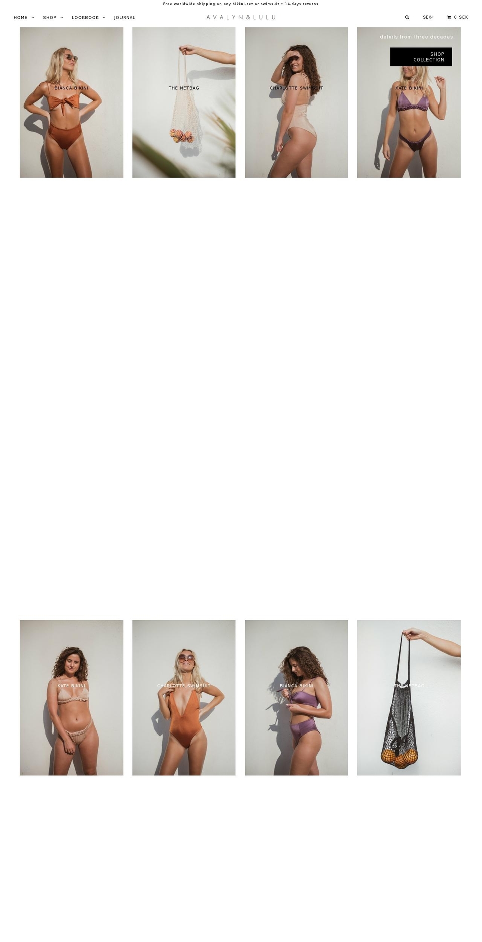 avalynandlulu.com — Shopify storefront screenshot