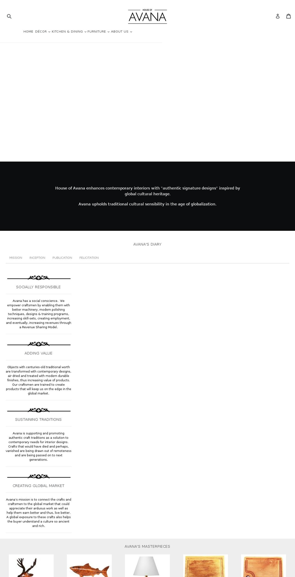 avanalifestyleafrica.com — Shopify storefront screenshot