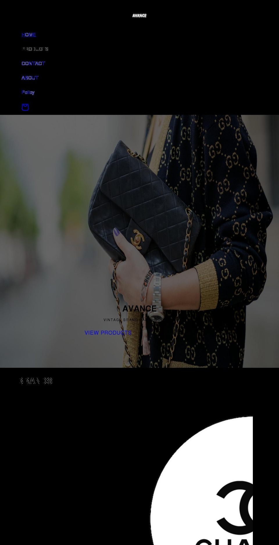 avancebrand.com shopify website screenshot