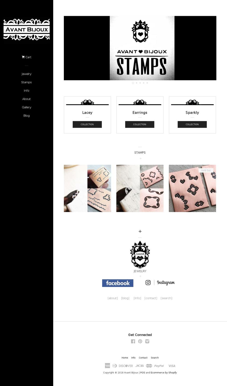 avantbijoux.com — Shopify storefront screenshot