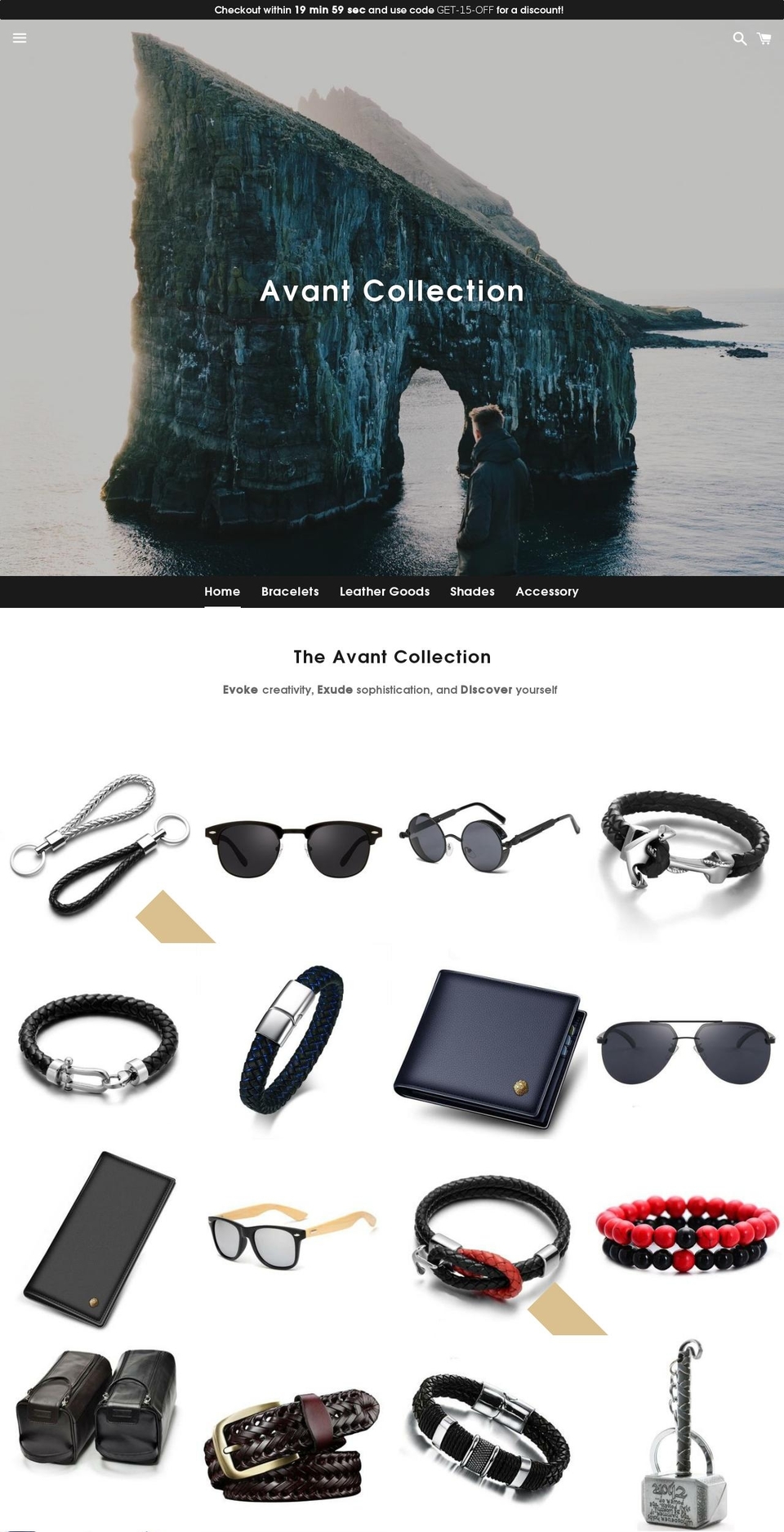 avantcollection.com — Shopify storefront screenshot