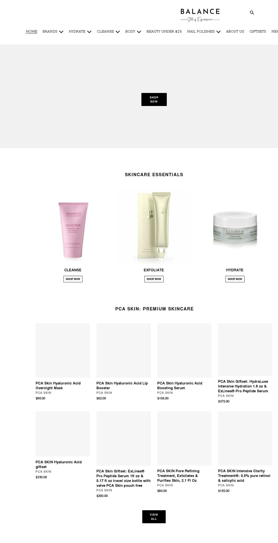 avantikaskin.com shopify website screenshot