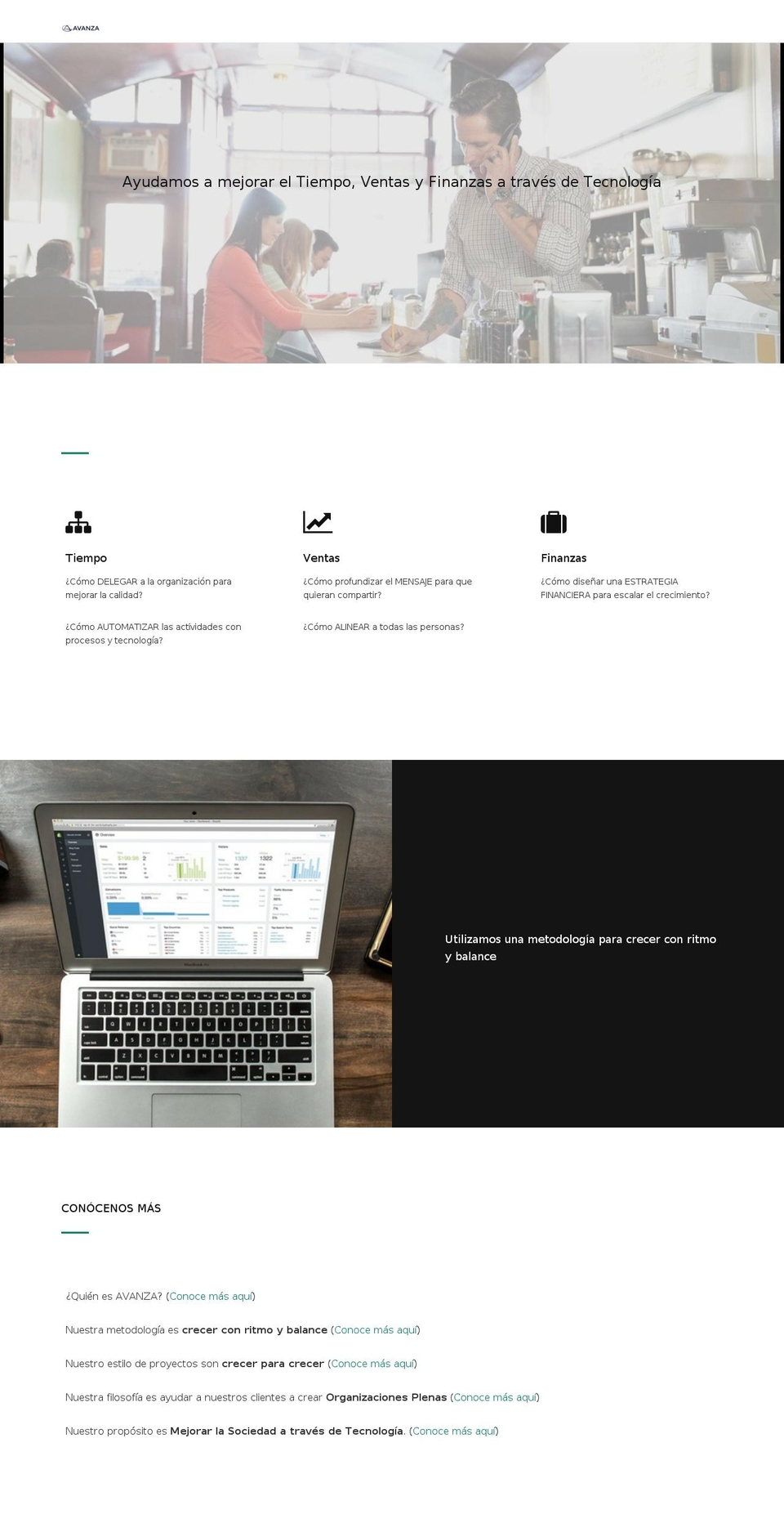 avanzatechnologies.com shopify website screenshot
