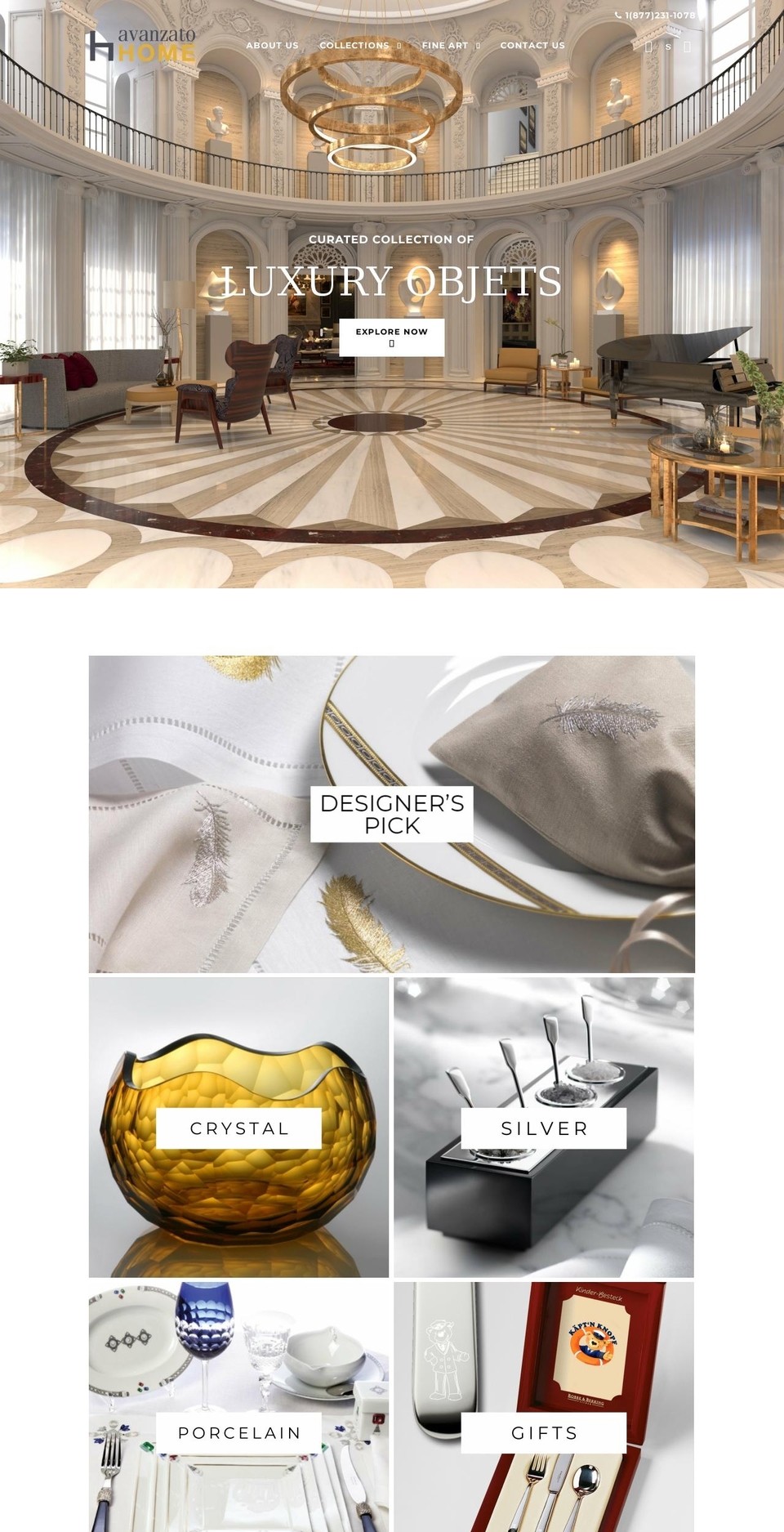 avanzatohome.com shopify website screenshot