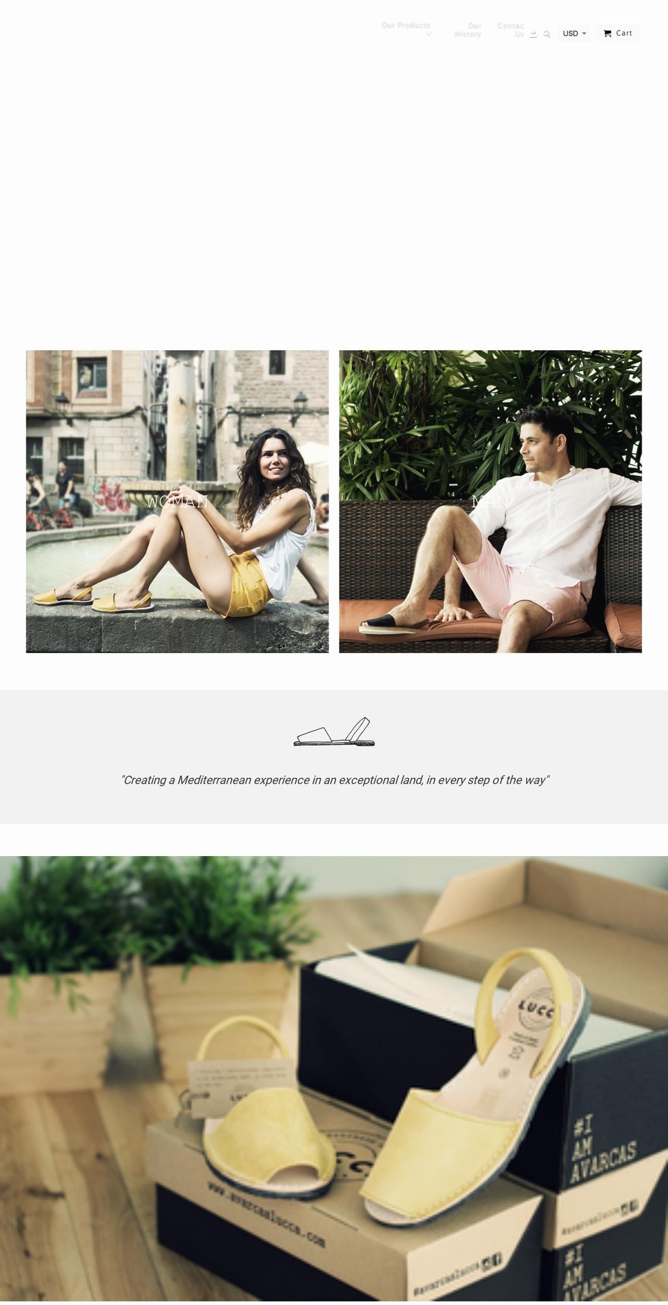 avarcaslucca.com shopify website screenshot