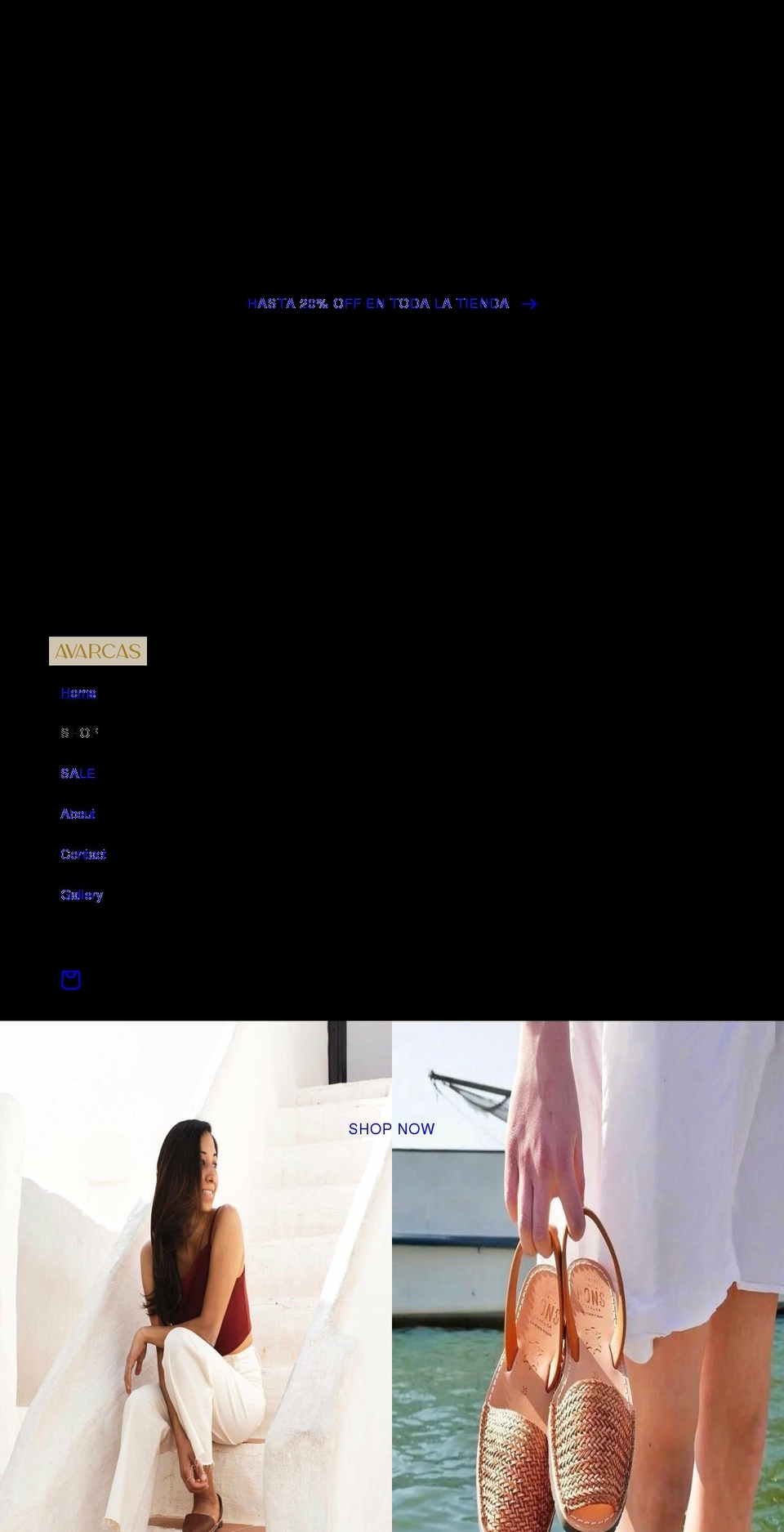 avarcasperu.com shopify website screenshot