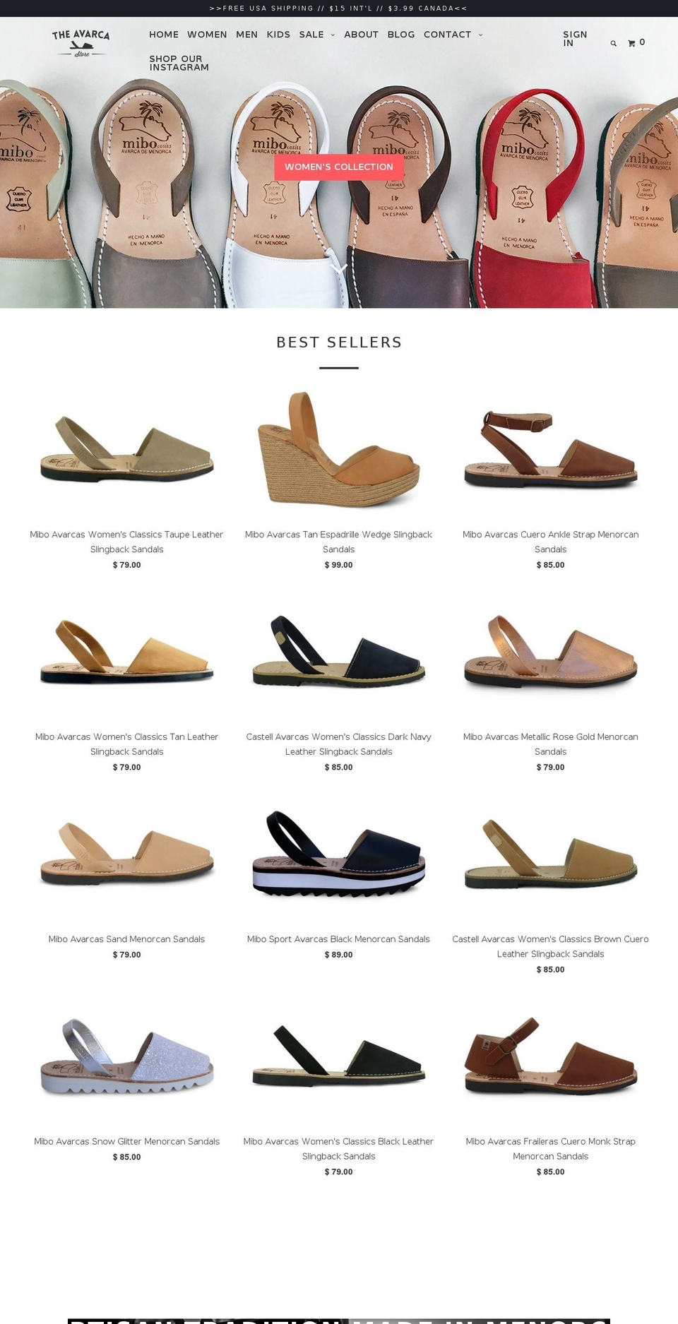 avarcastore.com shopify website screenshot