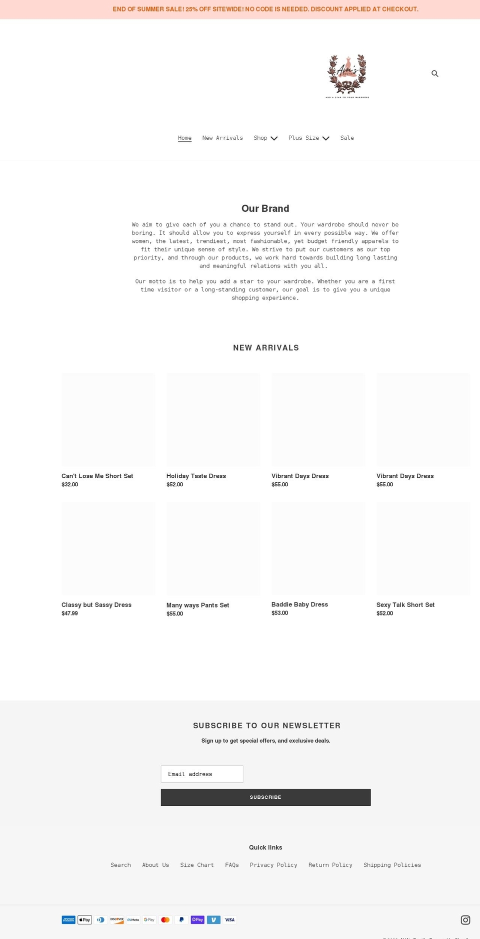 avasboutik.com shopify website screenshot