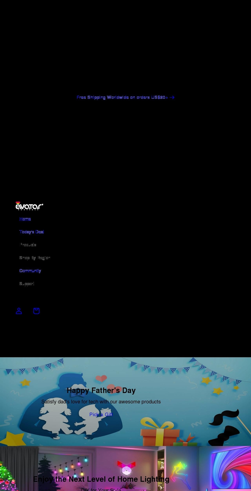 avatarcontrols.com shopify website screenshot