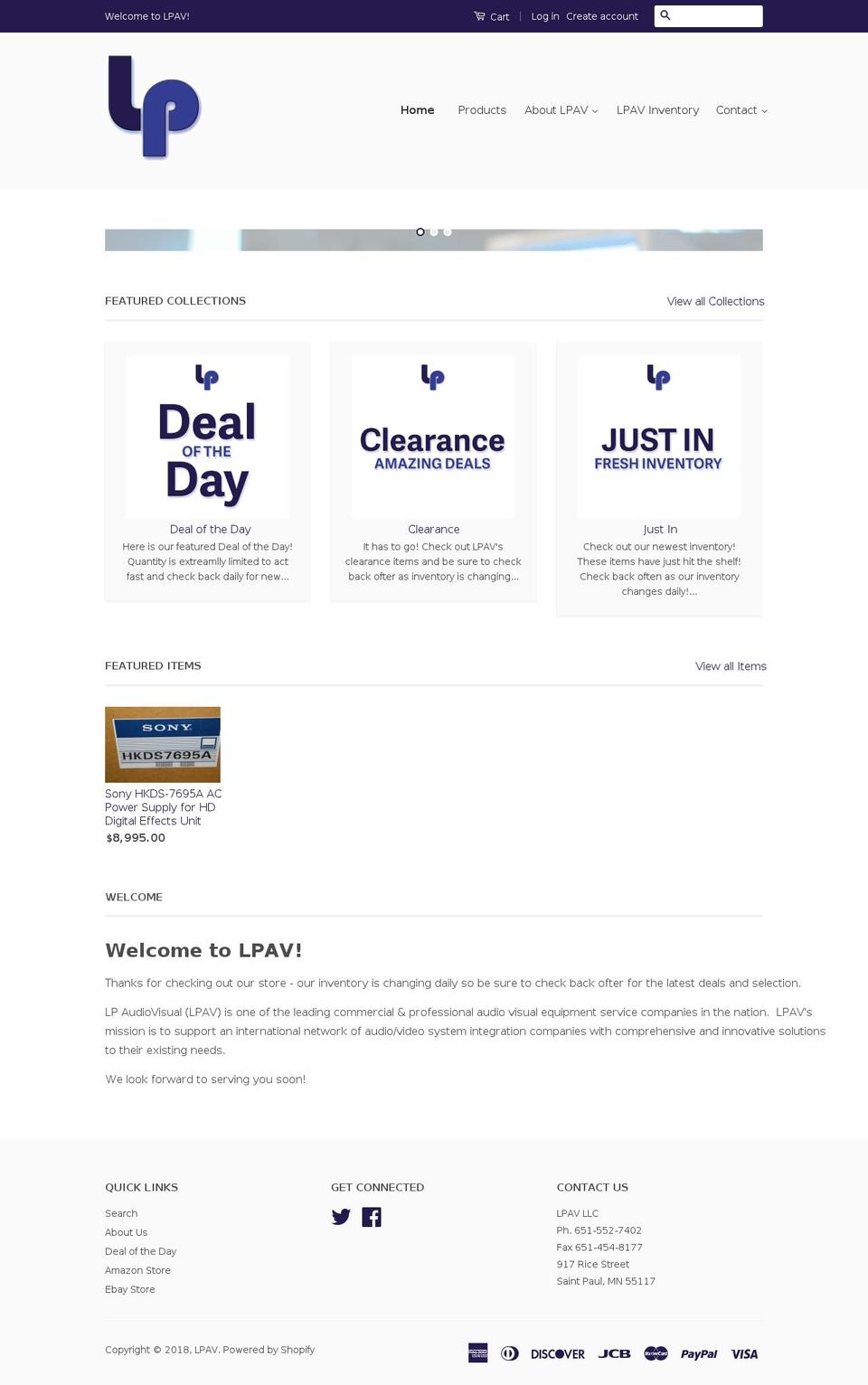 avbrokers.com — Shopify storefront screenshot