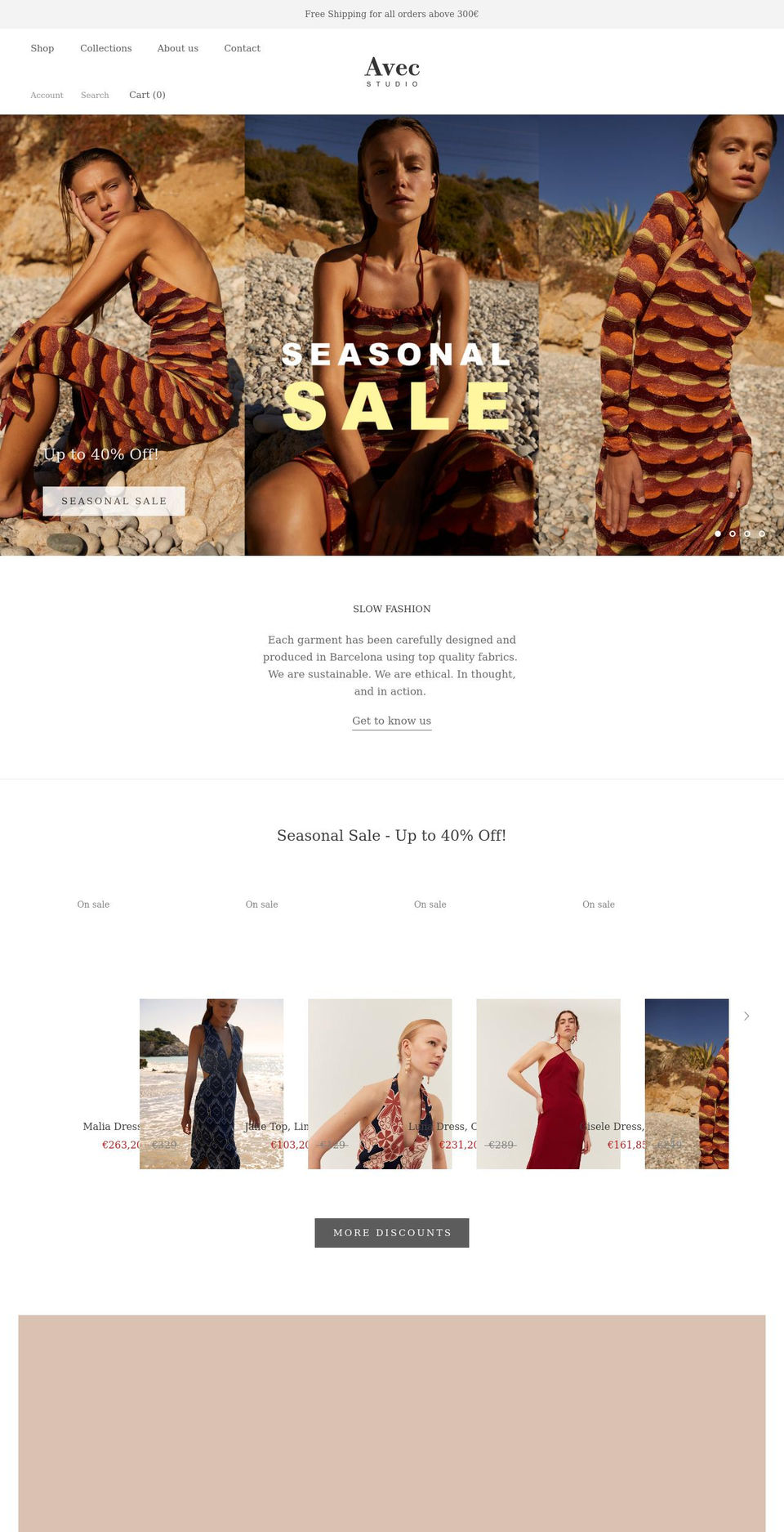 avec-studio.com shopify website screenshot