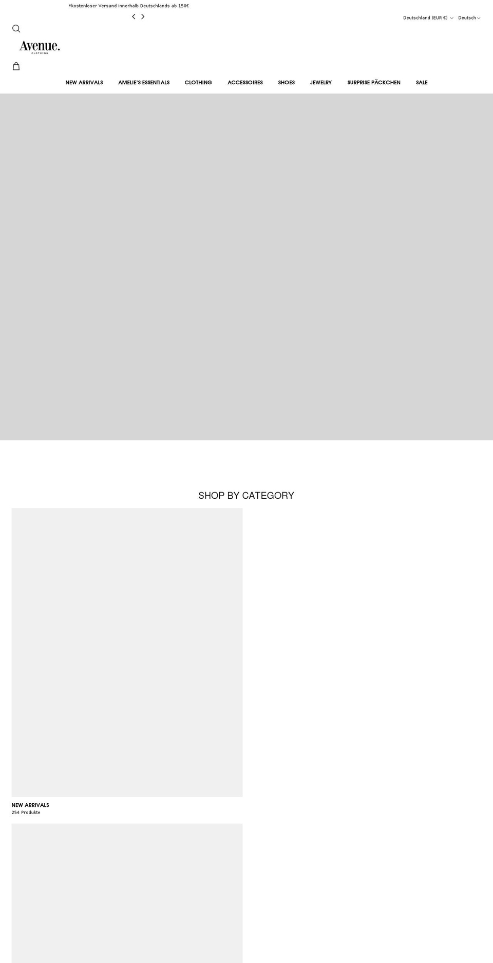 avecla.com — Shopify storefront screenshot