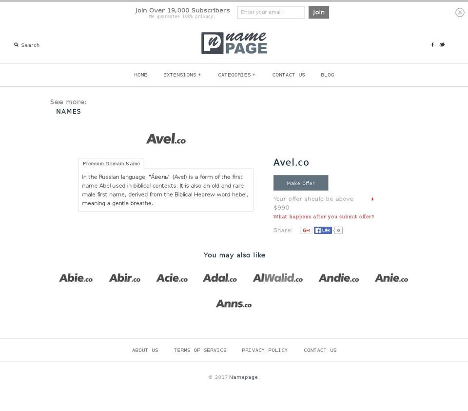 avel.co shopify website screenshot